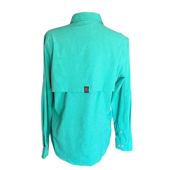 Little Donkey Andy Button Up Shirt Womens MED Dry Tech UPF50+ Fishing Camping - Picture 4 of 14